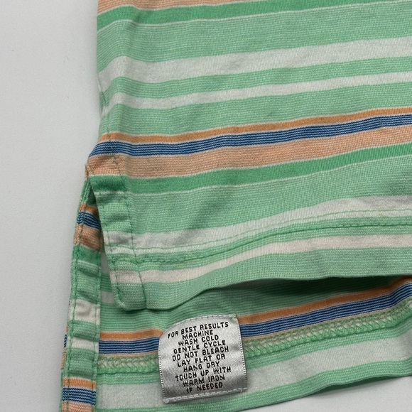 Green Orange White Peter Millar Polo Shirt Large Short Sleeve multi-colored - Picture 4 of 7